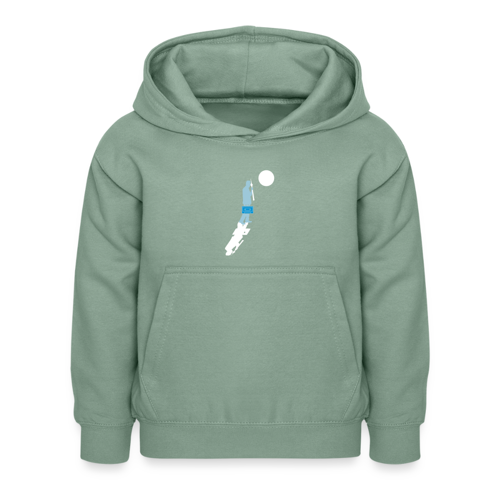 Unterwegs in Berlin - Kinder Hoodie - Graugrün