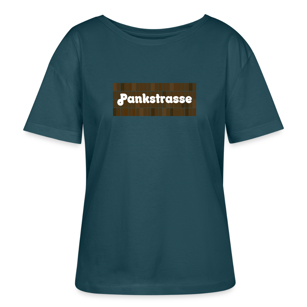 Pankstrasse - Relaxed Rundhals Frauen Bio-T-Shirt - Dunkles Petrol
