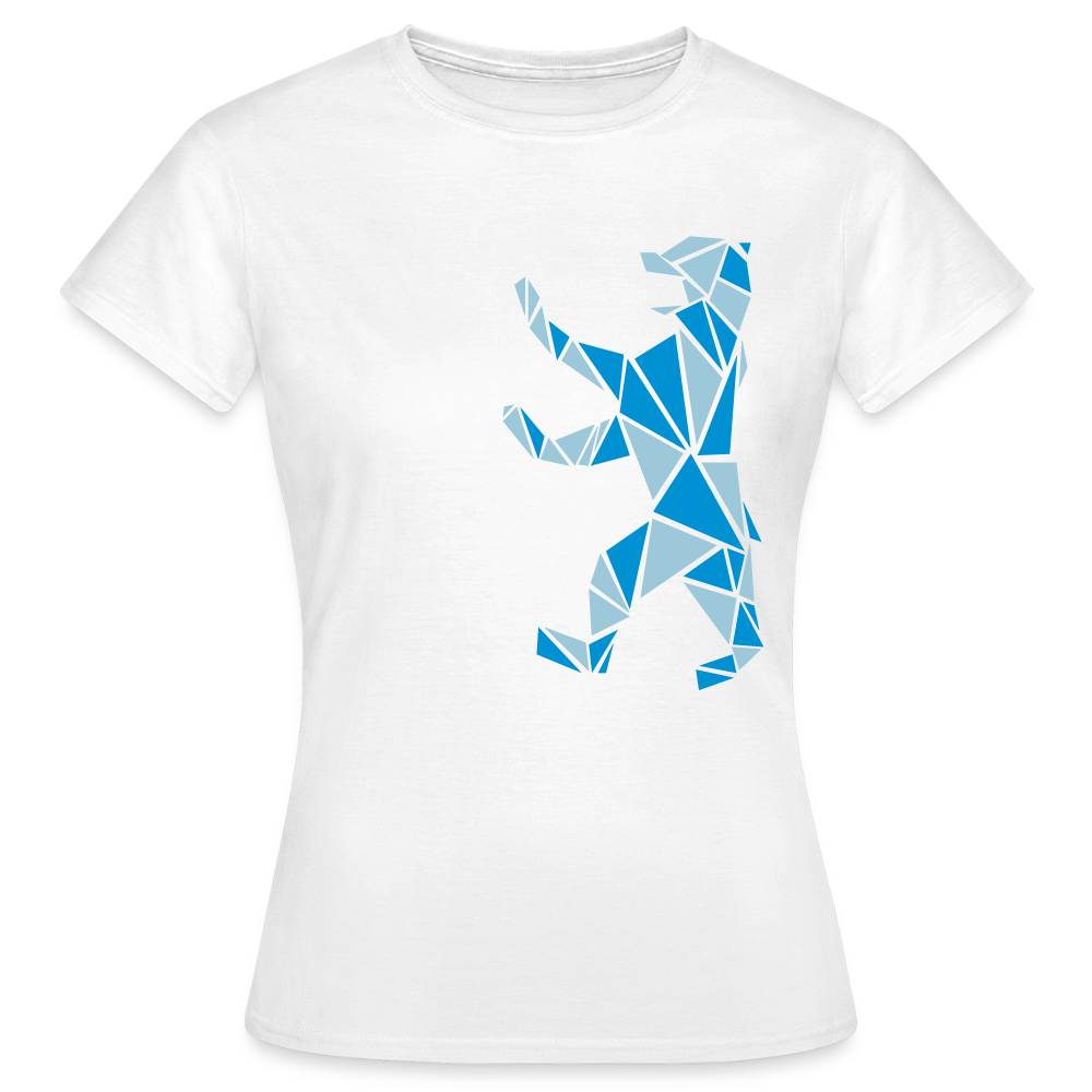 Berliner Bär Geometrie - Frauen Premium T-Shirt - Weiß