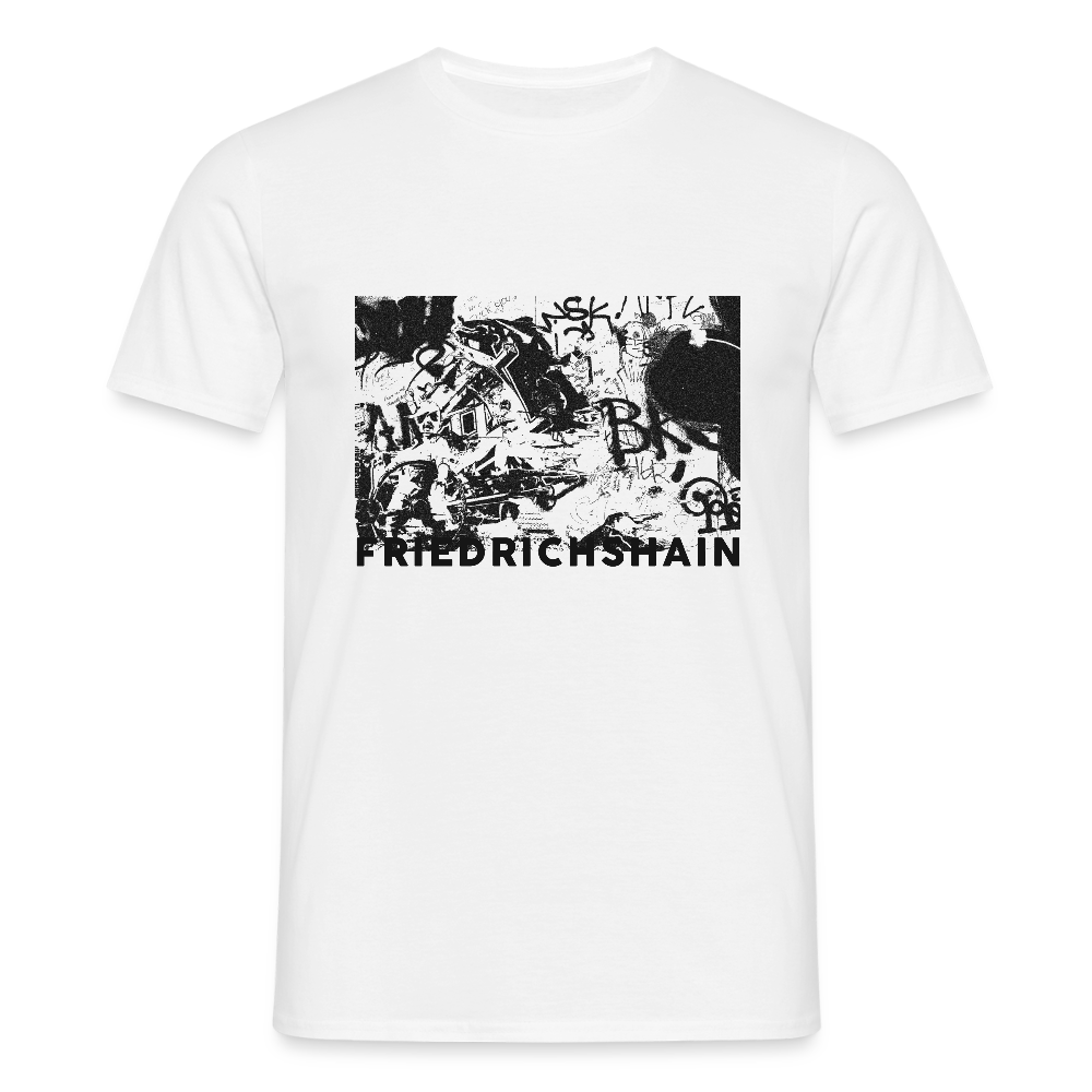 Friedrichshain Graffiti - Männer Premium T-Shirt - Weiß