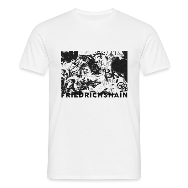 Friedrichshain Graffiti - Männer Premium T-Shirt - Weiß