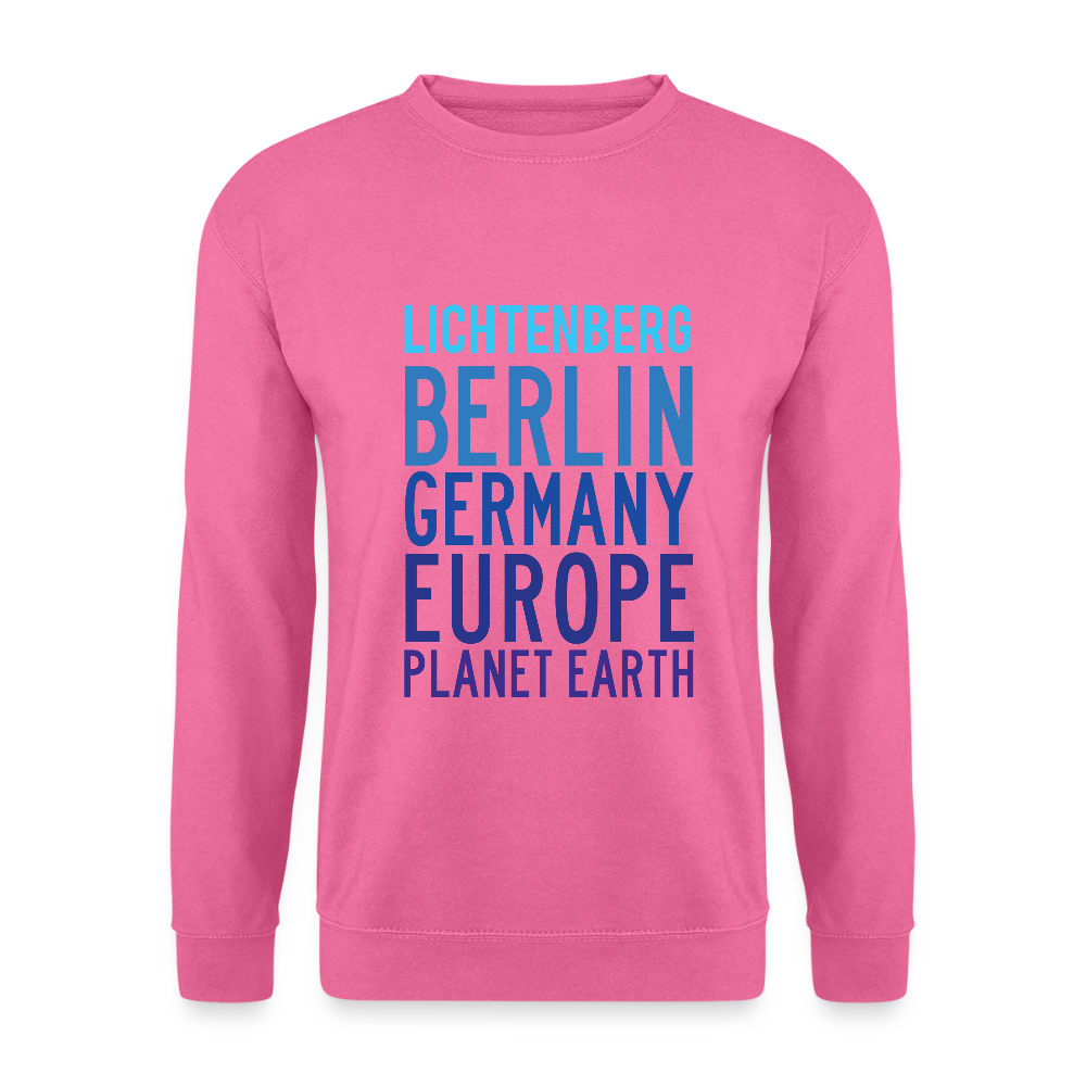 Lichtenberg Planet Earth - Unisex Pullover - Pink