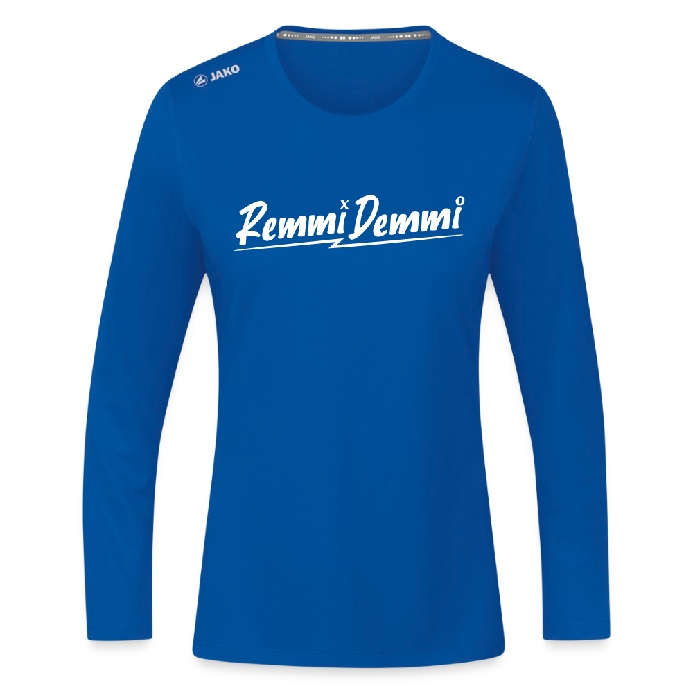 Remmi Demmi - Frauen Sport Langarmshirt - Royalblau