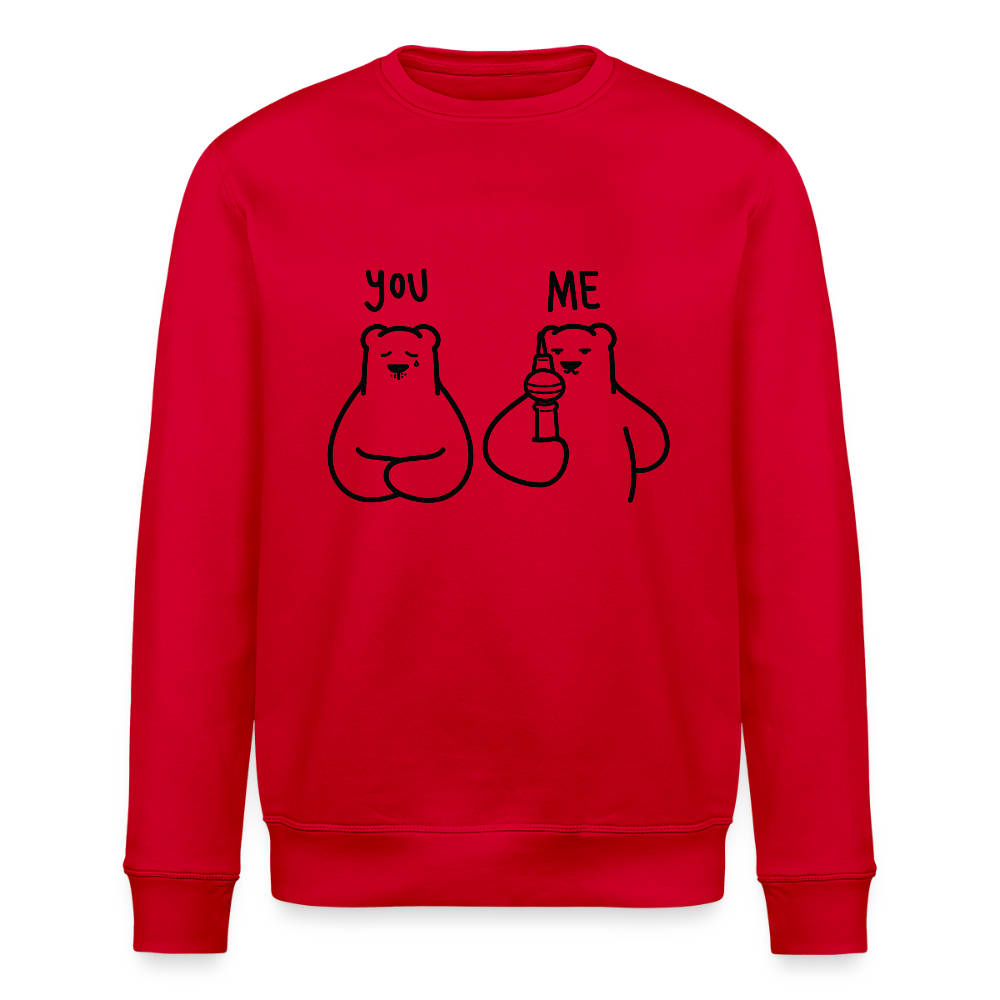 Lieber Berliner schwarz - Unisex Bio Sweatshirt - Rot