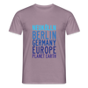 Neukölln Planet Earth - Männer Premium T-Shirt - Lilagrau