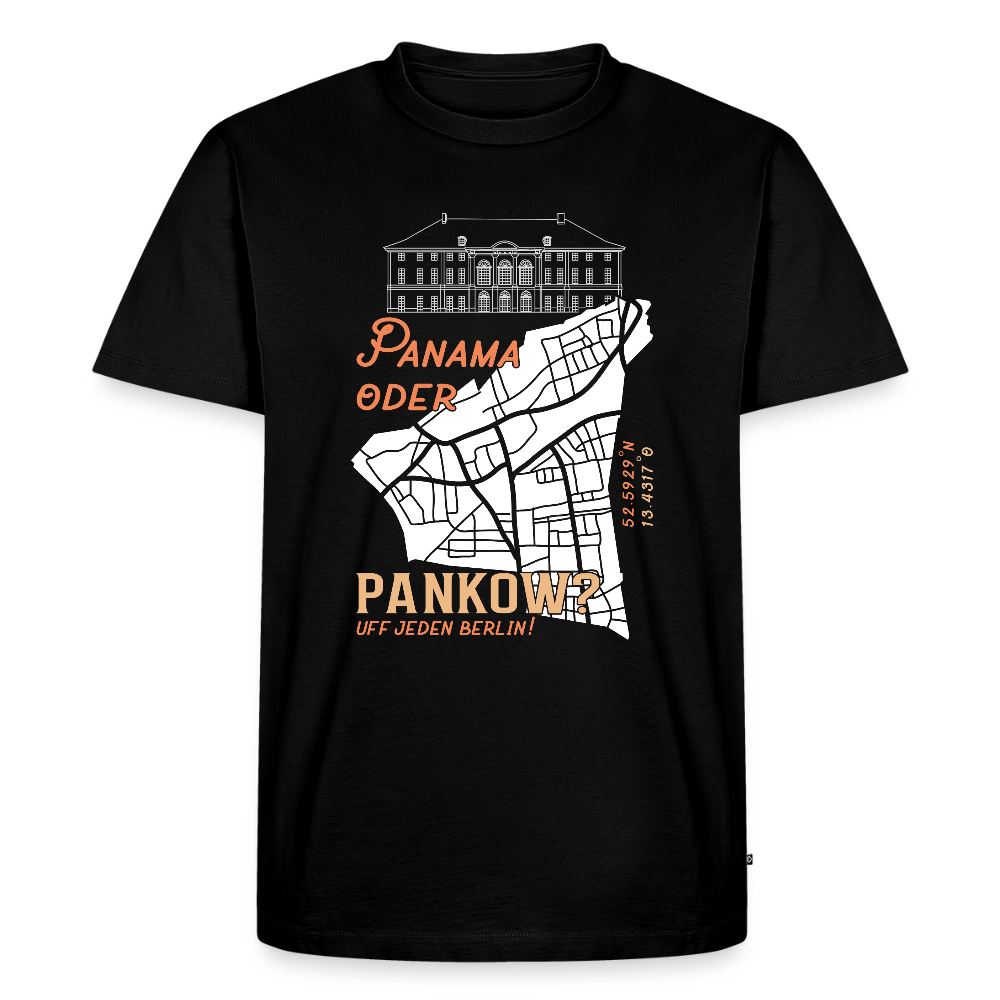 Panama oder Pankow - Männer Premium T-Shirt - Schwarz