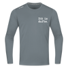 Dit is dufte - Männer Sport Langamshirt - Grau