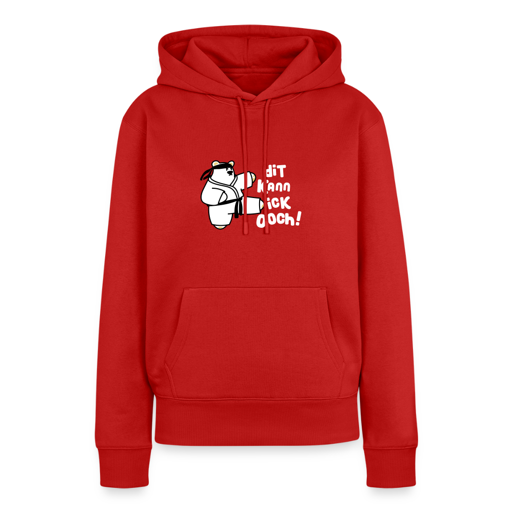 Dit kann ick ooch! - Frauen Premium Hoodie - Rot