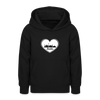 I love Berlin weiß - Teenager Hoodie - Schwarz