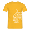 Der Turm von unten - weiß - Männer Premium T-Shirt - Gelb