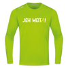 Jeh Weita! - Männer Sport Langamshirt - Neongrün