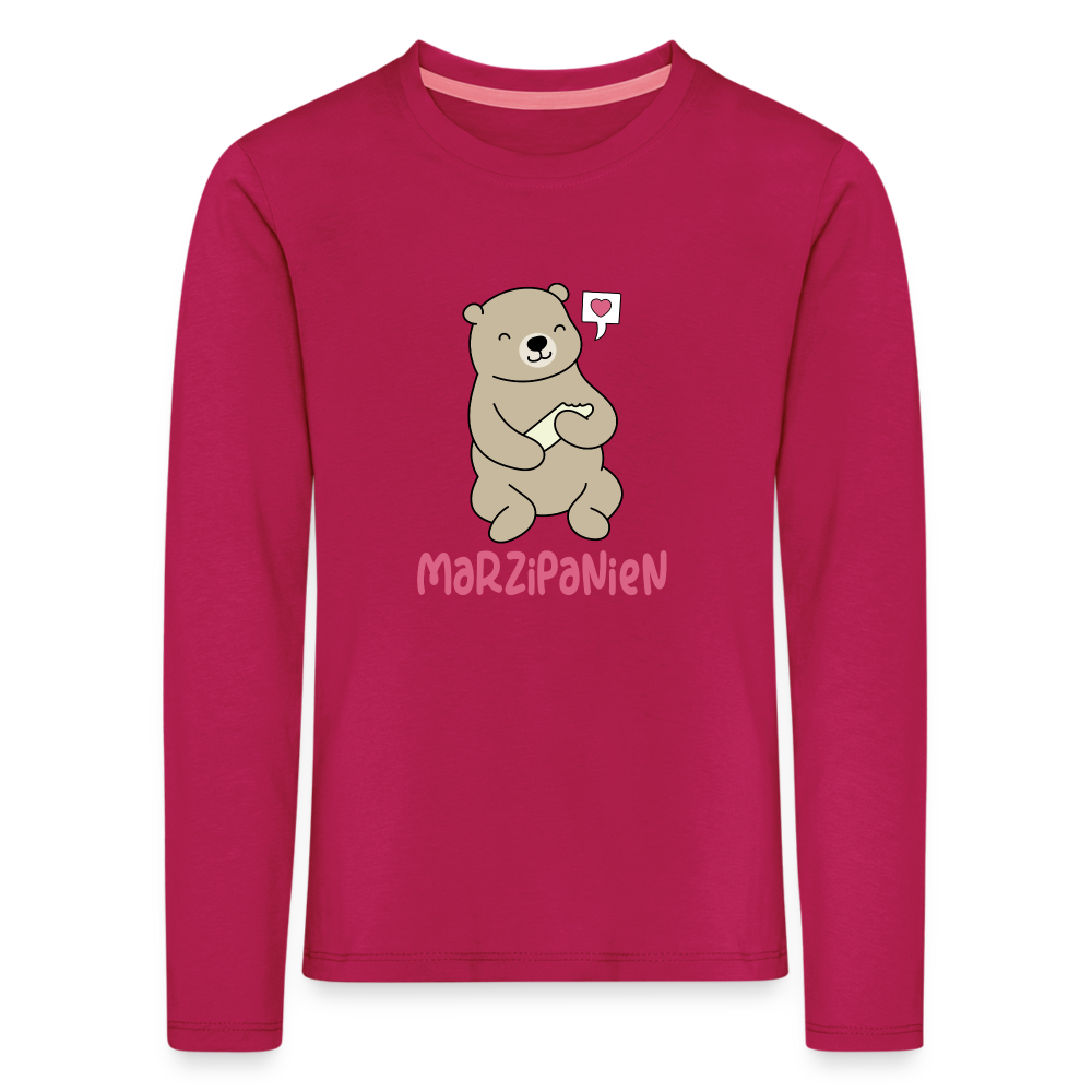 Marzipanien - Kinder Langarmshirt - dunkles Pink