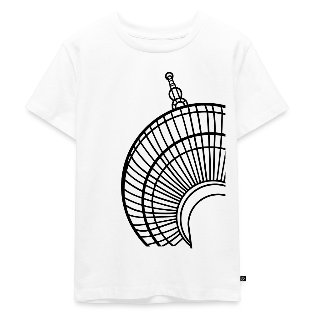Der Turm von unten - schwarz - Kinder Premium T-Shirt - Weiß