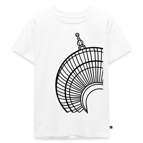 Der Turm von unten - schwarz - Kinder Premium T-Shirt - Weiß
