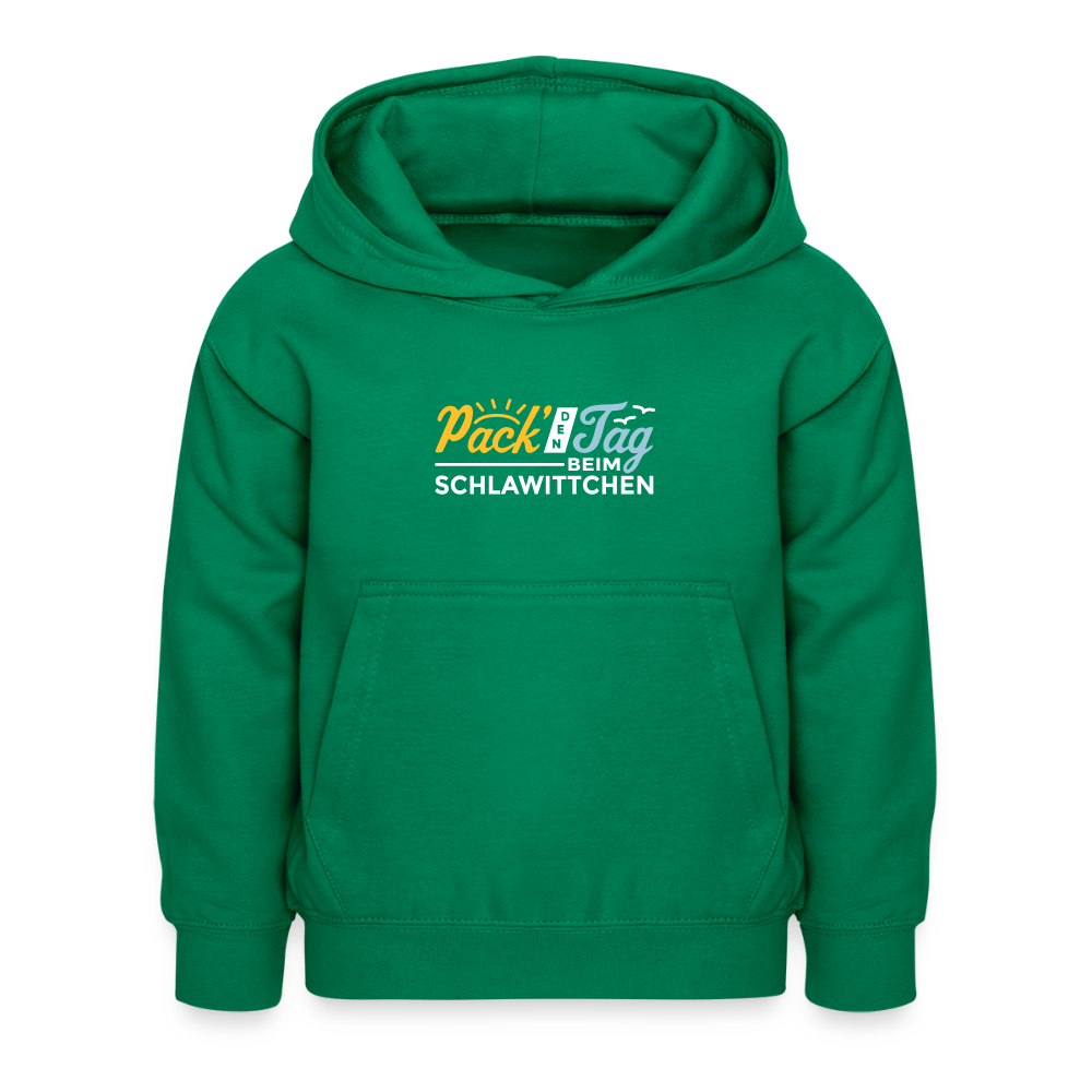 Pack' den Tag beim Schlawittchen - Kinder Hoodie - Kelly Green