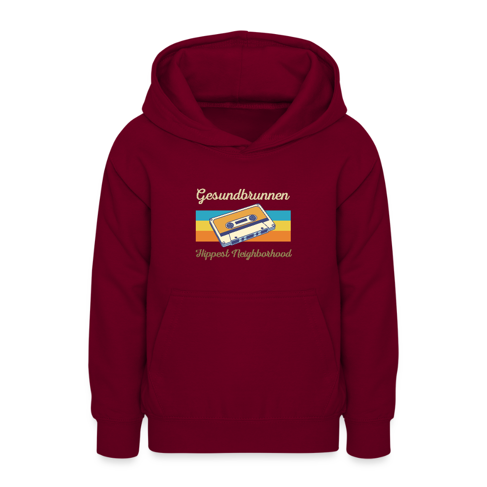 Gesundbrunnen Hippest Neighborhood - Teenager Hoodie - Bordeaux