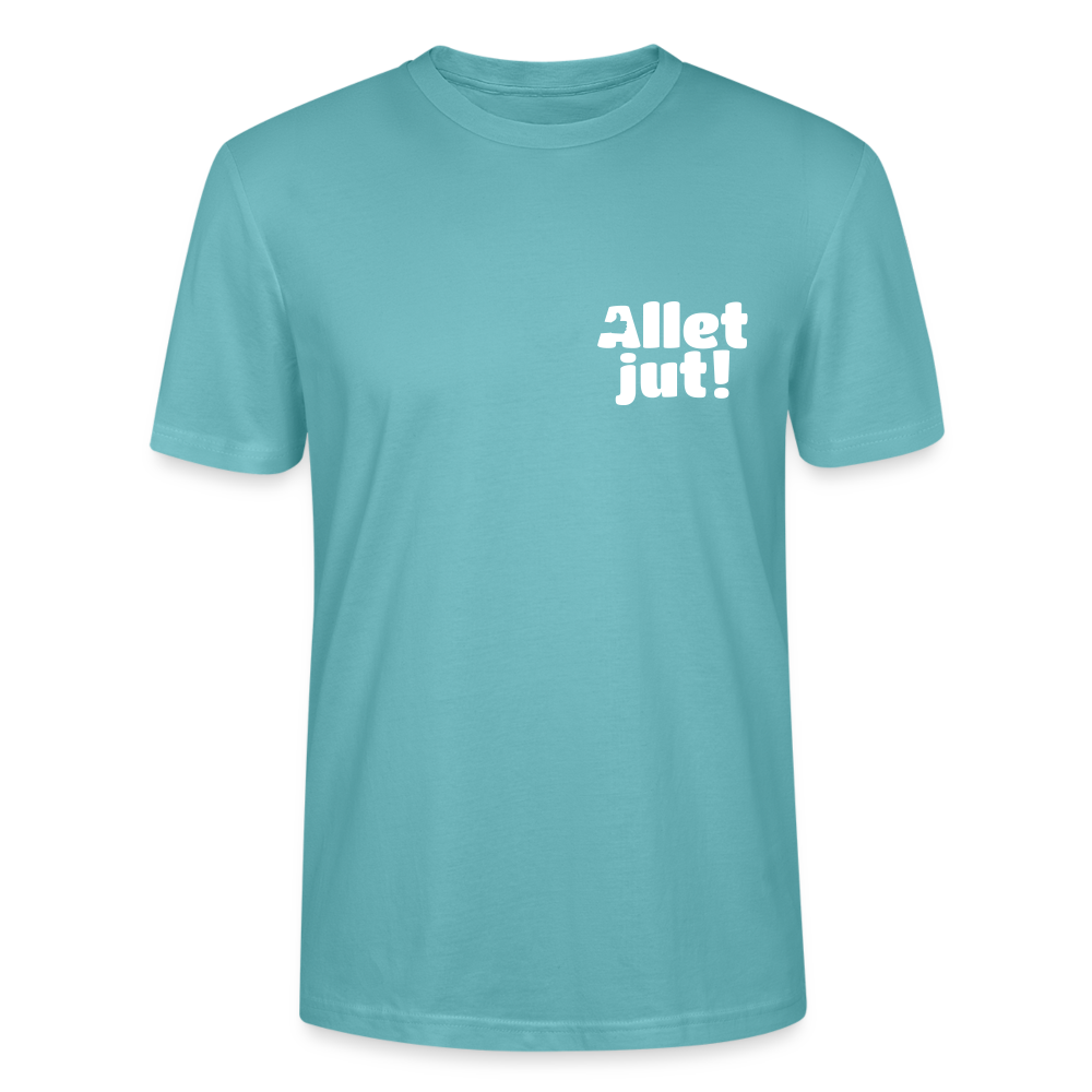 Allet Jut - Männer Bio T-Shirt - Pastelltürkis