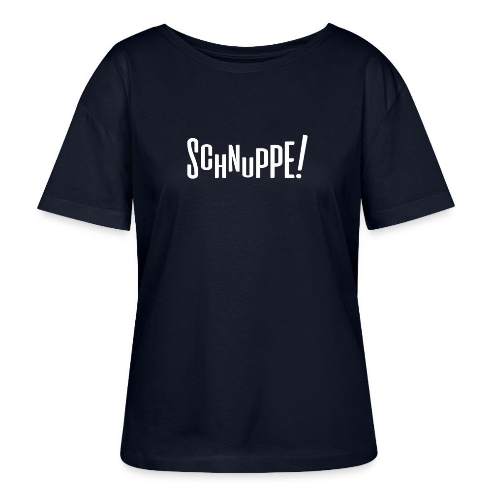 Schnuppe! - Relaxed Rundhals Frauen Bio-T-Shirt - Navy