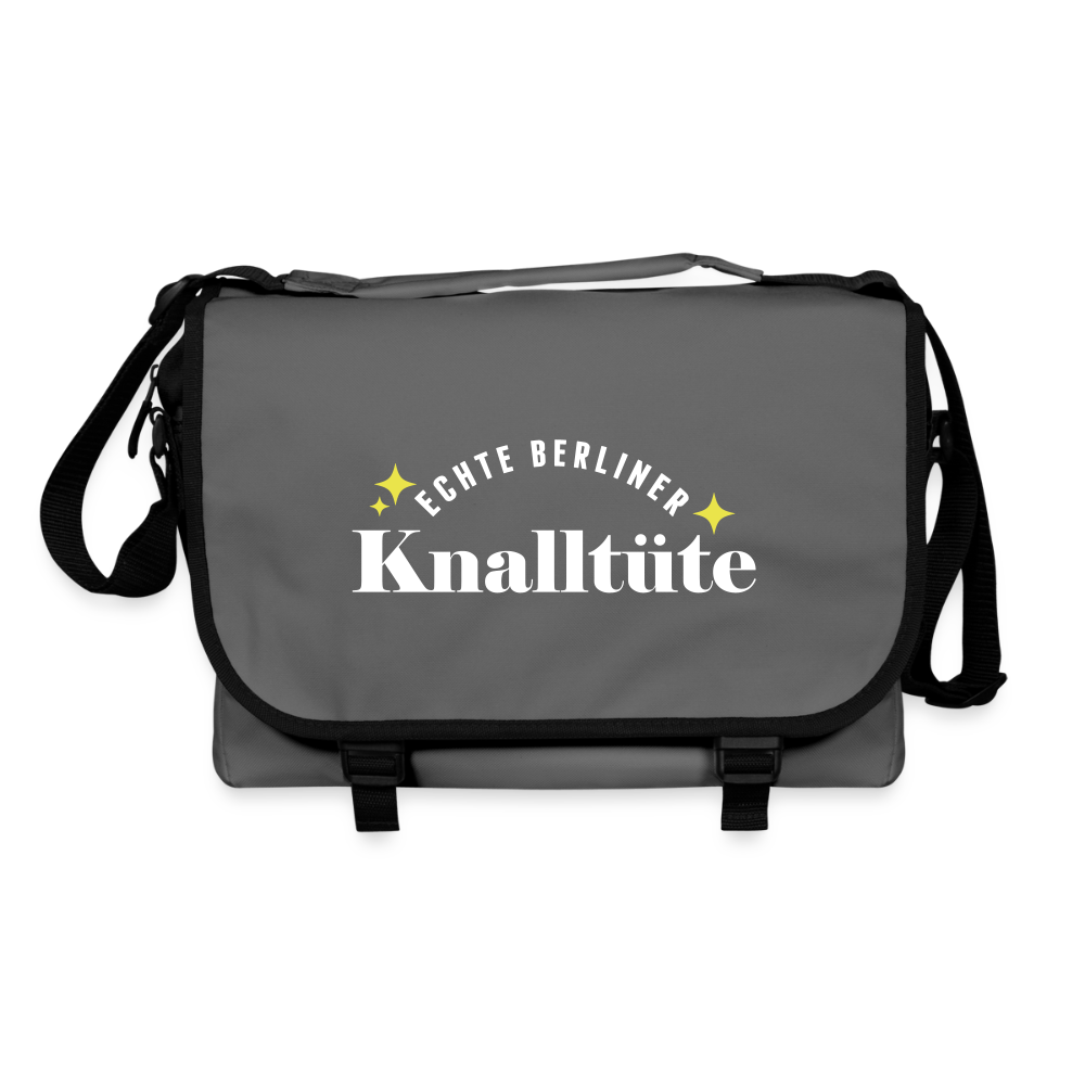 Echte Berliner Knalltüte - Umhängetasche - Graphit/Schwarz