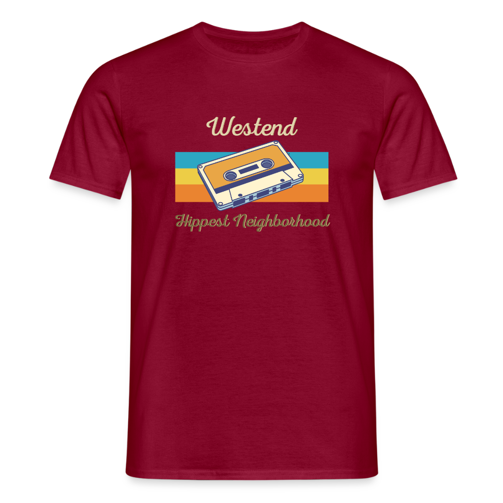 Westend Hippest Neighborhood - Männer Premium T-Shirt - Ziegelrot