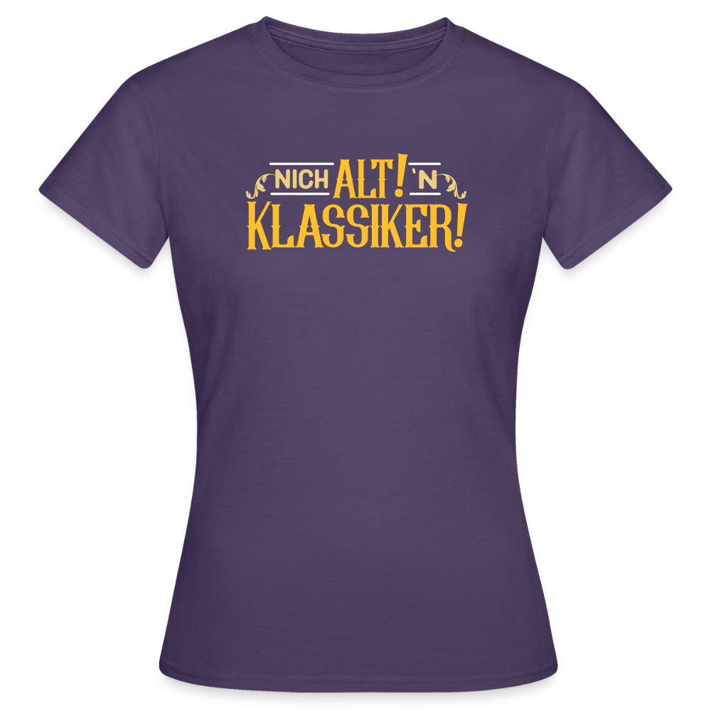 Nich alt! 'n Klassiker! - Frauen Premium T-Shirt - Dunkellila