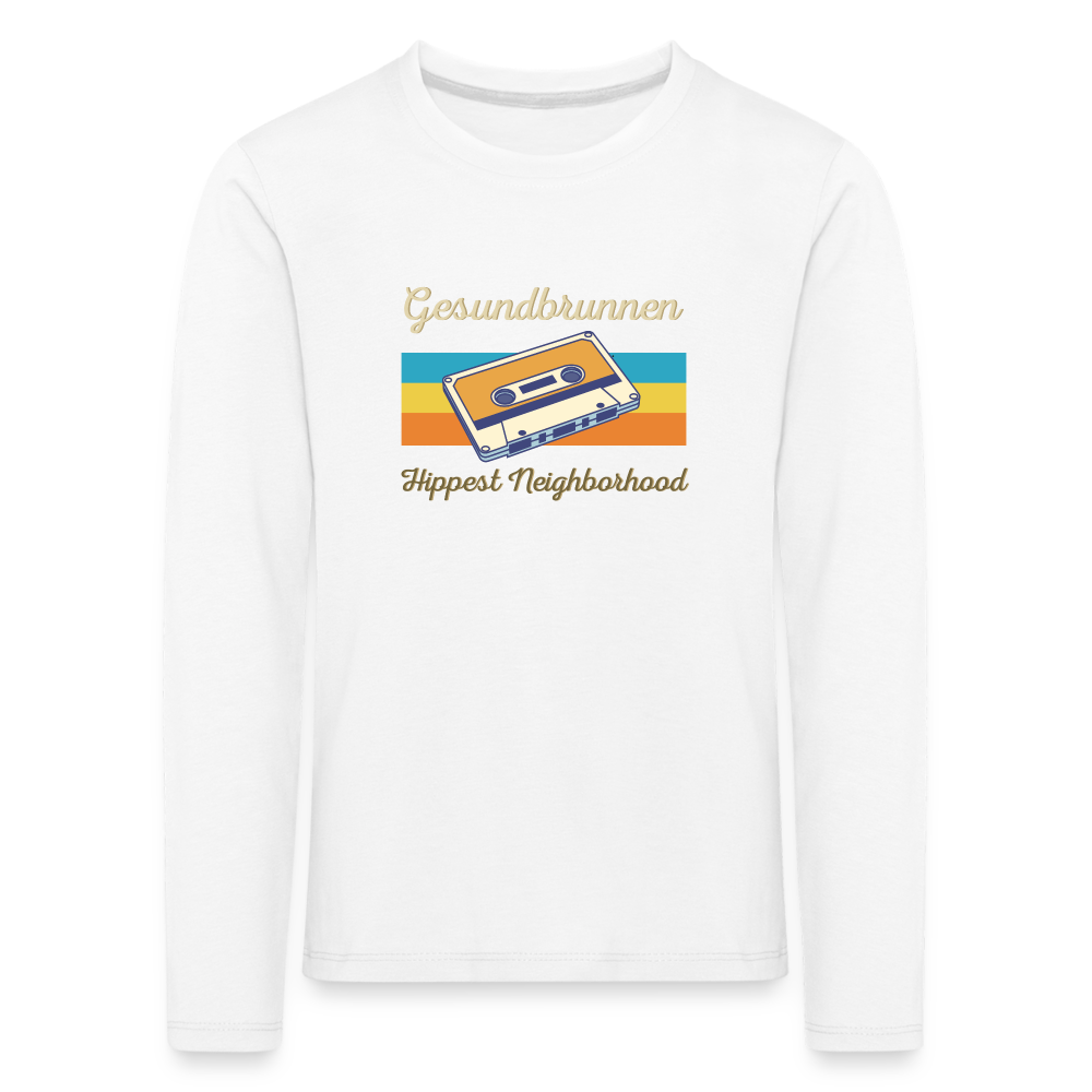 Gesundbrunnen Hippest Neighborhood - Kinder Langarmshirt - Weiß