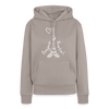 Eiffelturm in Berlin Bonjour - Frauen Premium Hoodie - Taupe