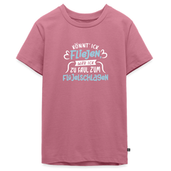 Könnt' ick fliejen, wär ick zu faul zum Flüjelschlagen - Teenager Premium T-Shirt