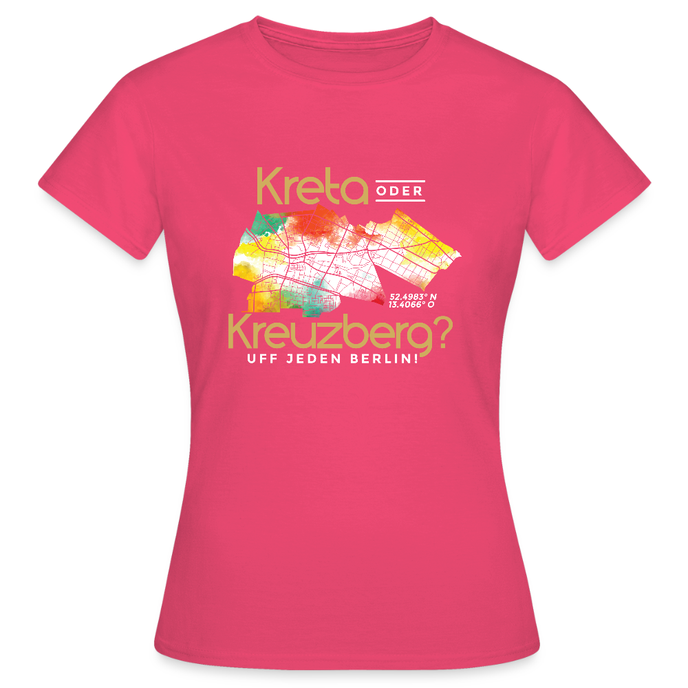 Kreta oder Kreuzberg - Frauen Premium T-Shirt - Azalea