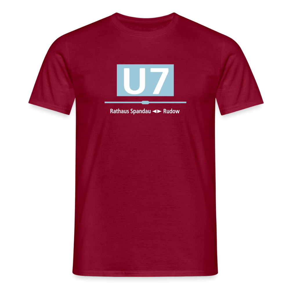 U7 - Männer Premium T-Shirt - Ziegelrot