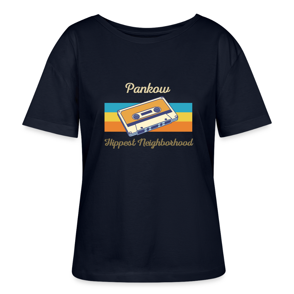 Pankow Hippest Neighborhood - Relaxed Rundhals Frauen Bio-T-Shirt - Navy