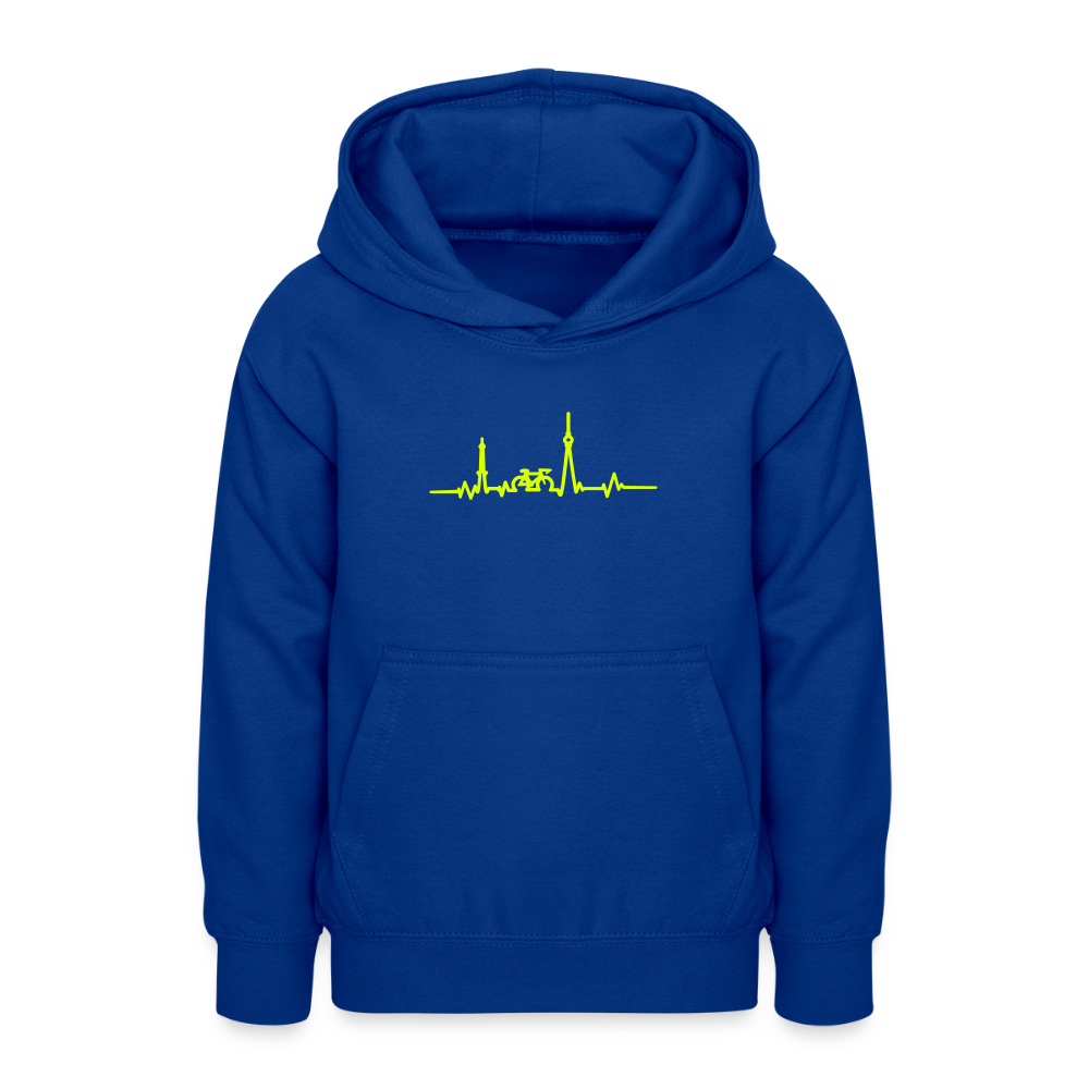 Herzschlag für Fahrradfahrer - Teenager Hoodie - Royalblau