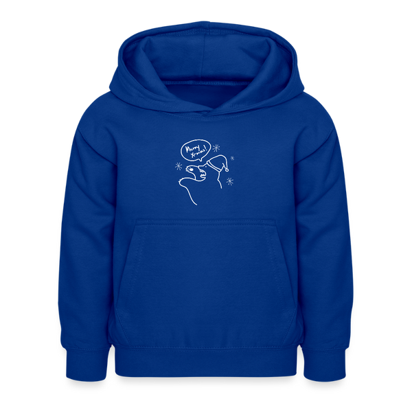 Merry X-mas, grrrr - Kinder Hoodie - Royalblau