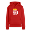 Ick kieke, staune, wunda mir, wie'n kühles Bier jefällt mir hier - Frauen Premium Hoodie - Rot