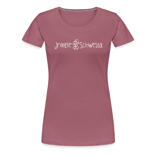 Meene Schwesta - Frauen Premium T-Shirt - Malve