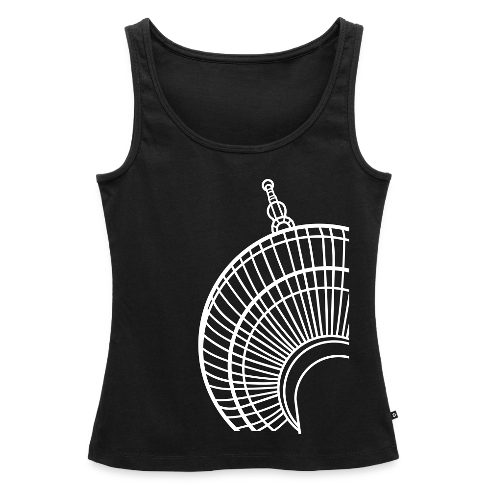 Der Turm von unten - weiß - Frauen Bio Tank Top - Schwarz
