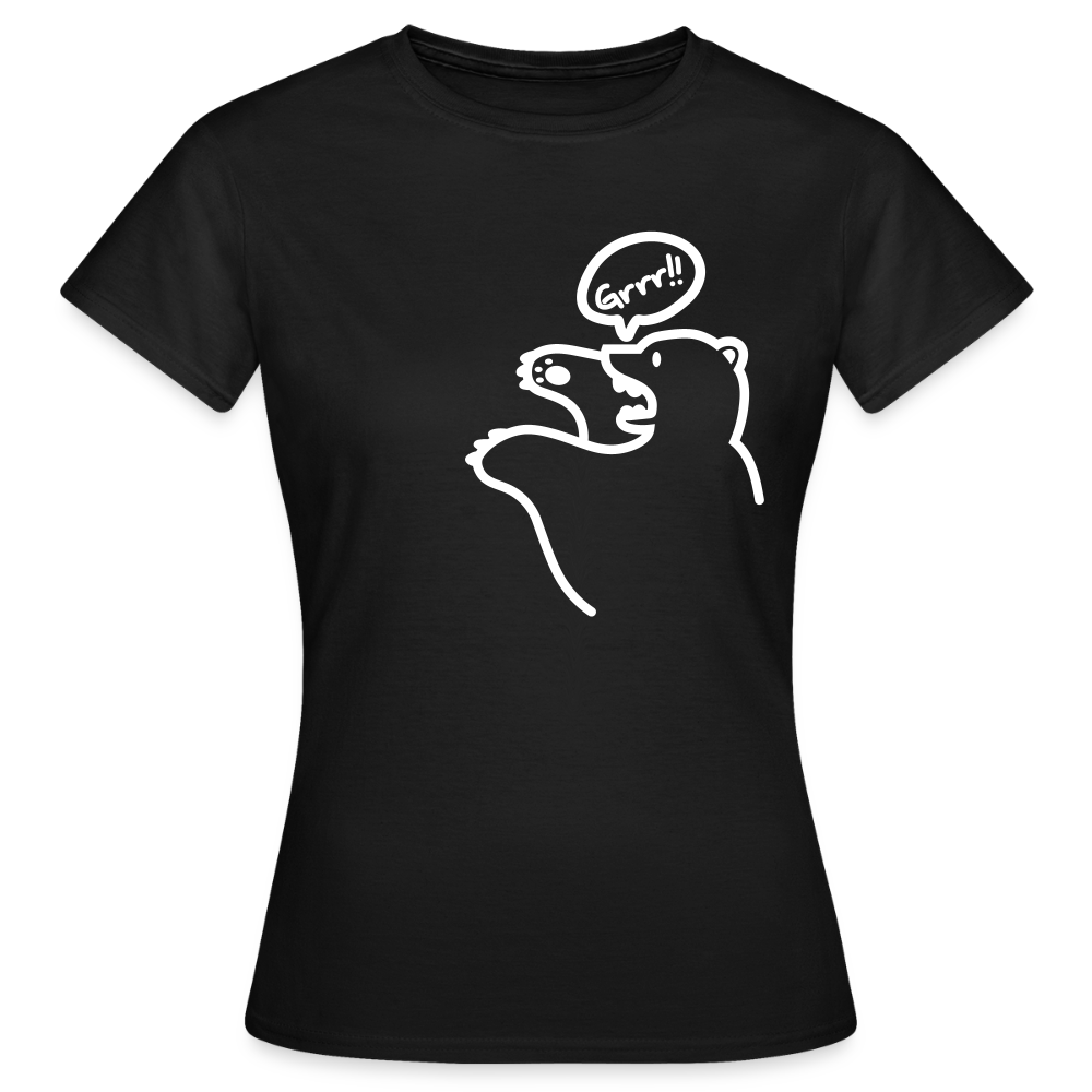Böser Berliner Bär - Frauen Premium T-Shirt - Schwarz