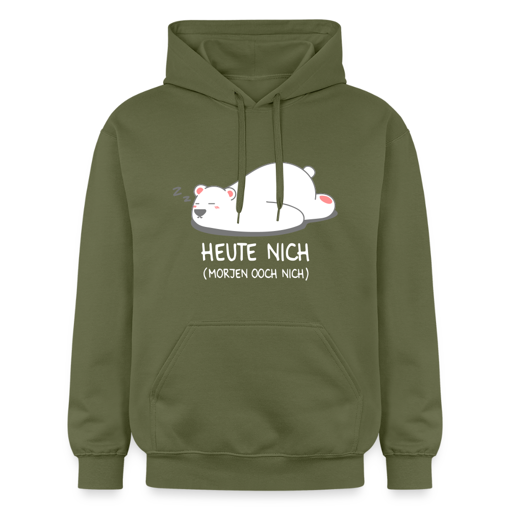 Heute nich! - Hoodie - Militärgrün
