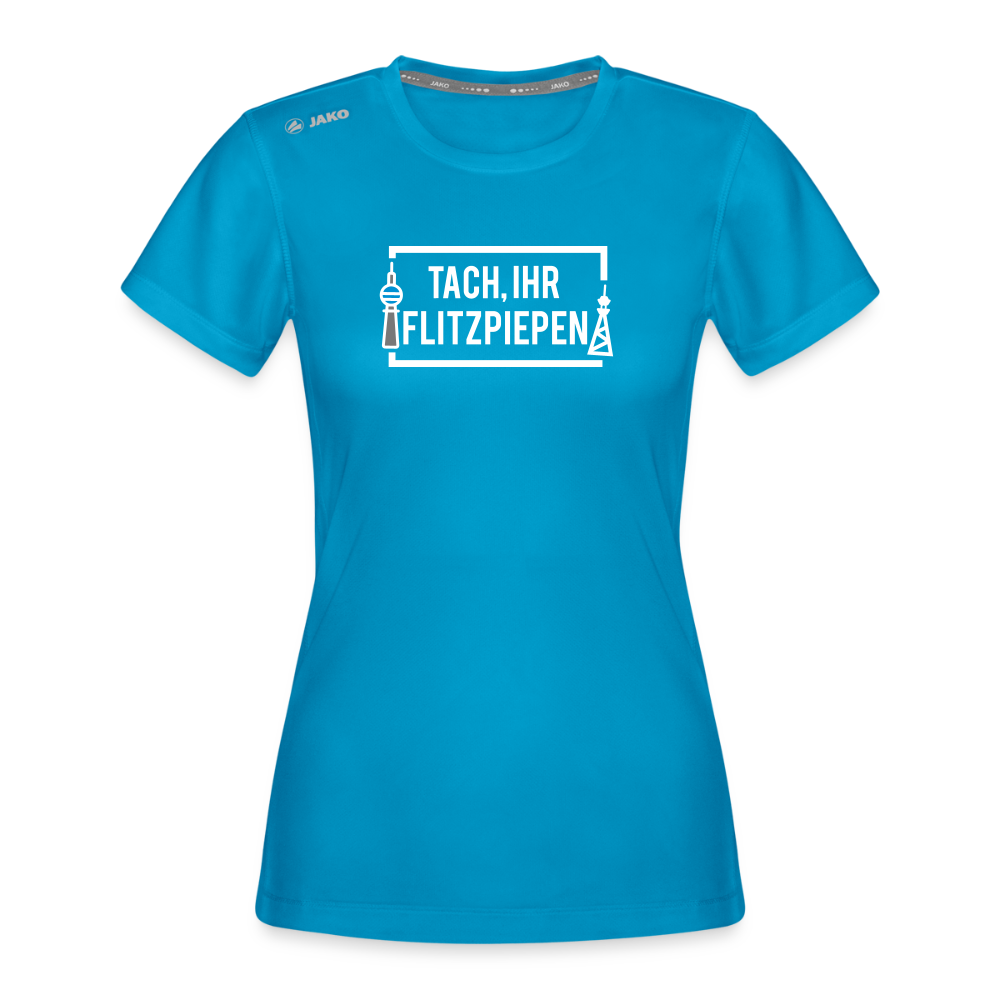 Tach ihr Flitzpiepen - Frauen Sport-Shirt - Saphirblau