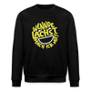 Wennde lachst, mach ick mit! - Unisex Bio Sweatshirt - Schwarz
