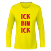 Ick bin Ick! - Frauen Sport Langarmshirt - Neongelb