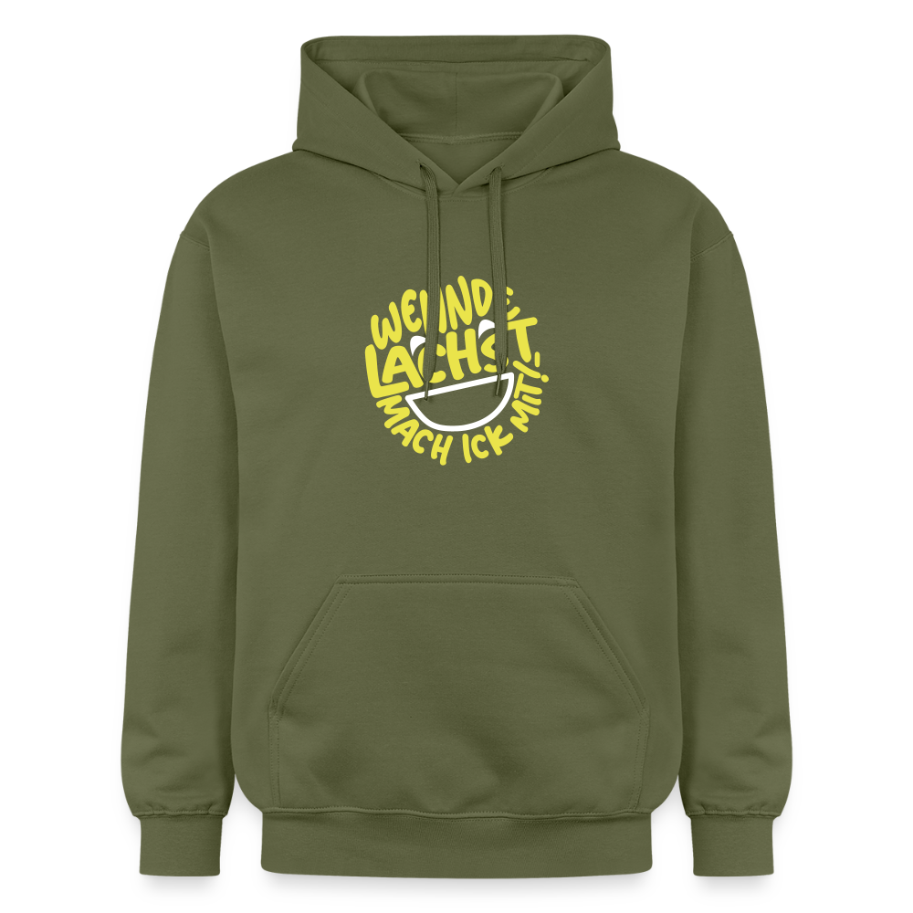 Wennde lachst, mach ick mit! - Hoodie - Militärgrün