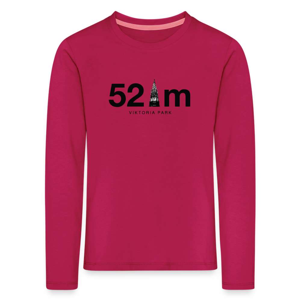 52 m Viktoria Park - Kinder Langarmshirt - dunkles Pink