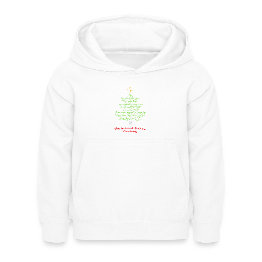 Frohe Weihnachten Berlin Brandenburg - Kinder Hoodie - Weiß