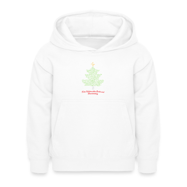 Frohe Weihnachten Berlin Brandenburg - Kinder Hoodie - Weiß
