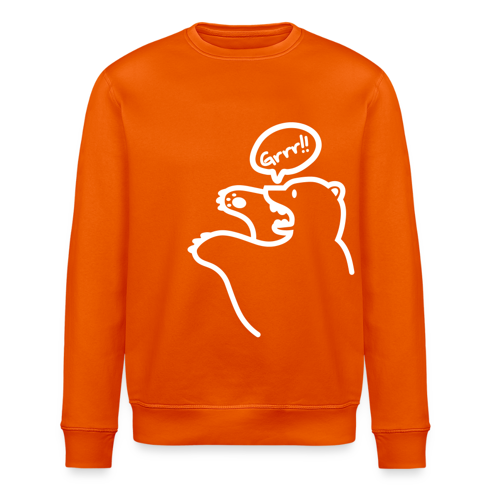 Böser Berliner Bär - Unisex Bio Sweatshirt - Tieforange
