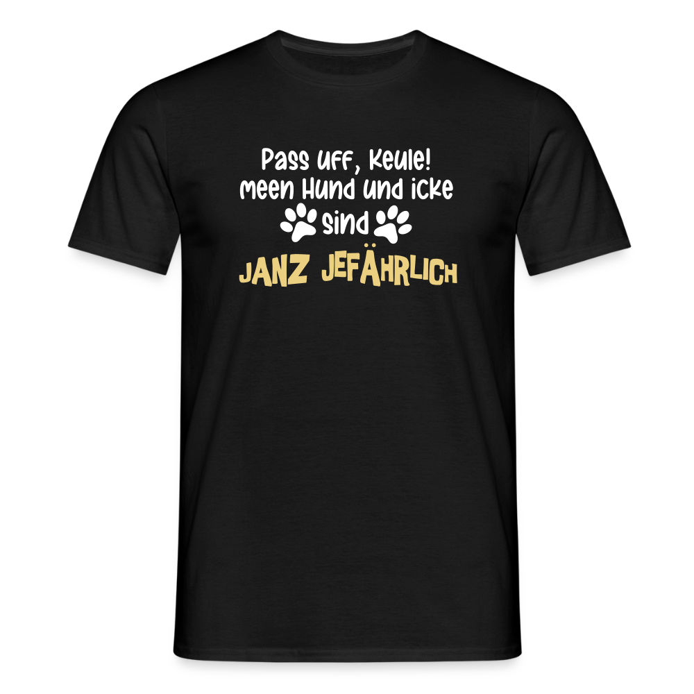 Janz Jefährlich - Männer Premium T-Shirt - Schwarz
