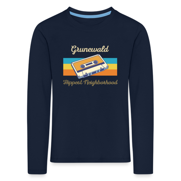 Grunewald Hippest Neighborhood - Kinder Langarmshirt - Navy