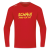 Schau! Find Ick Dit - Männer Sport Langamshirt - Rot
