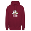 Pass ma uff Keule - Unisex Hoodie - Bordeaux
